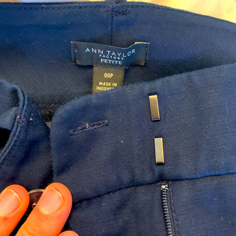 Ann Taylor navy blue trousers